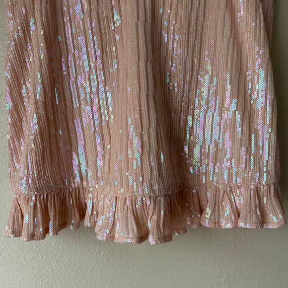 Anthropologie Pale Pink Amelie Sequin Tank Top US Size 8 - Picture 4 of 8
